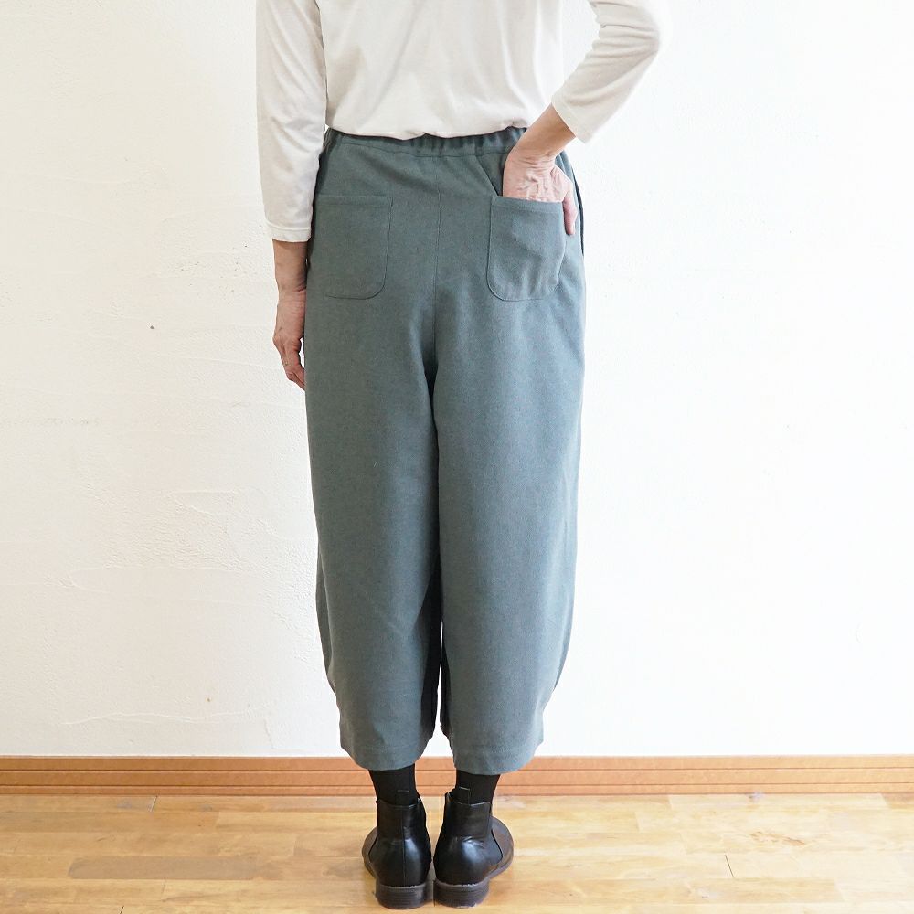 Branch m‘.,ブランチエム,ナチュラル,30代,40代,50代,60代,ゆったり,ウール,パンツ,ボウルパンツ,裏地,バルーンパンツ