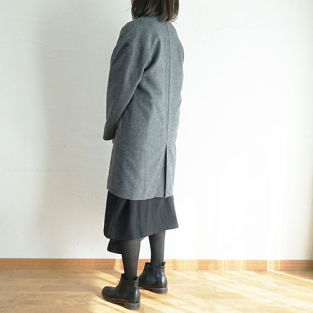 Branch m‘.,ブランチエム,ナチュラル,30代,40代,50代,60代,コーデセット,コーディネートセット,セット売り,ゆったり,コート,ジャケット,ウールコート,ウールジャケット,裏地,トッパー,ワンピース,長袖ワンピース,ウール,リネンウール,