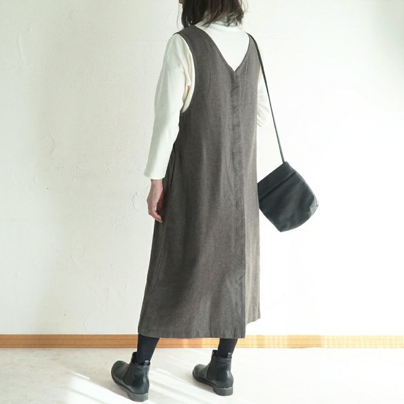 Branch m‘.,ブランチエム,ナチュラル,30代,40代,50代,60代,ゆったり,ワンピース,2wayワンピース,ノースリーブワンピース,Vネックワンピース,ジャンパースカート,ジャンスカ