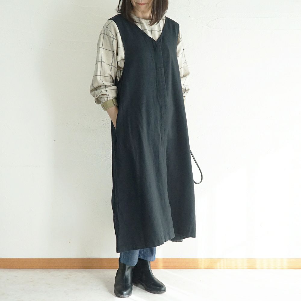 Branch m‘.,ブランチエム,ナチュラル,30代,40代,50代,60代,ゆったり,ワンピース,2wayワンピース,ノースリーブワンピース,Vネックワンピース,ジャンパースカート,ジャンスカ