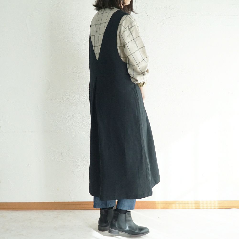 Branch m‘.,ブランチエム,ナチュラル,30代,40代,50代,60代,ゆったり,ワンピース,2wayワンピース,ノースリーブワンピース,Vネックワンピース,ジャンパースカート,ジャンスカ