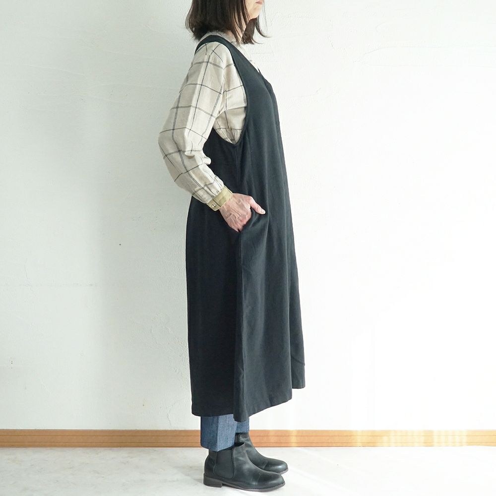 Branch m‘.,ブランチエム,ナチュラル,30代,40代,50代,60代,ゆったり,ワンピース,2wayワンピース,ノースリーブワンピース,Vネックワンピース,ジャンパースカート,ジャンスカ