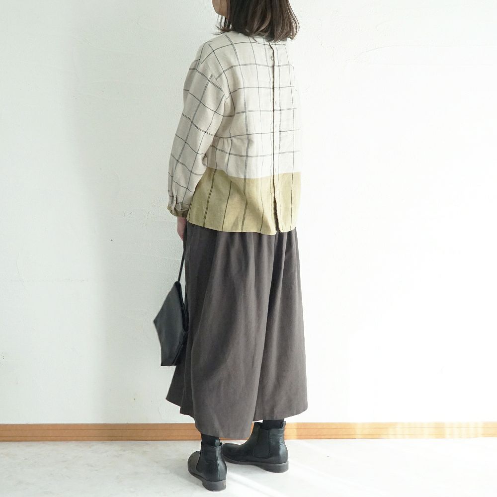 Branch m‘.,ブランチエム,ナチュラル,30代,40代,50代,60代,ゆったり,綿,コットン,コットンリネン,pants,パンツ,ワイドパンツ,