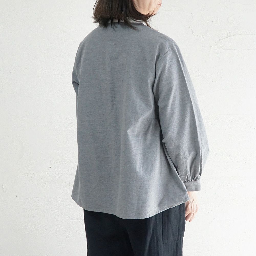 Branch m‘.,ブランチエム,ナチュラル,30代,40代,50代,60代,ゆったり,コットン,綿,リネン,麻,コットンリネン,ブラウス,起毛,起毛ブラウス,配色,配色ブラウス,