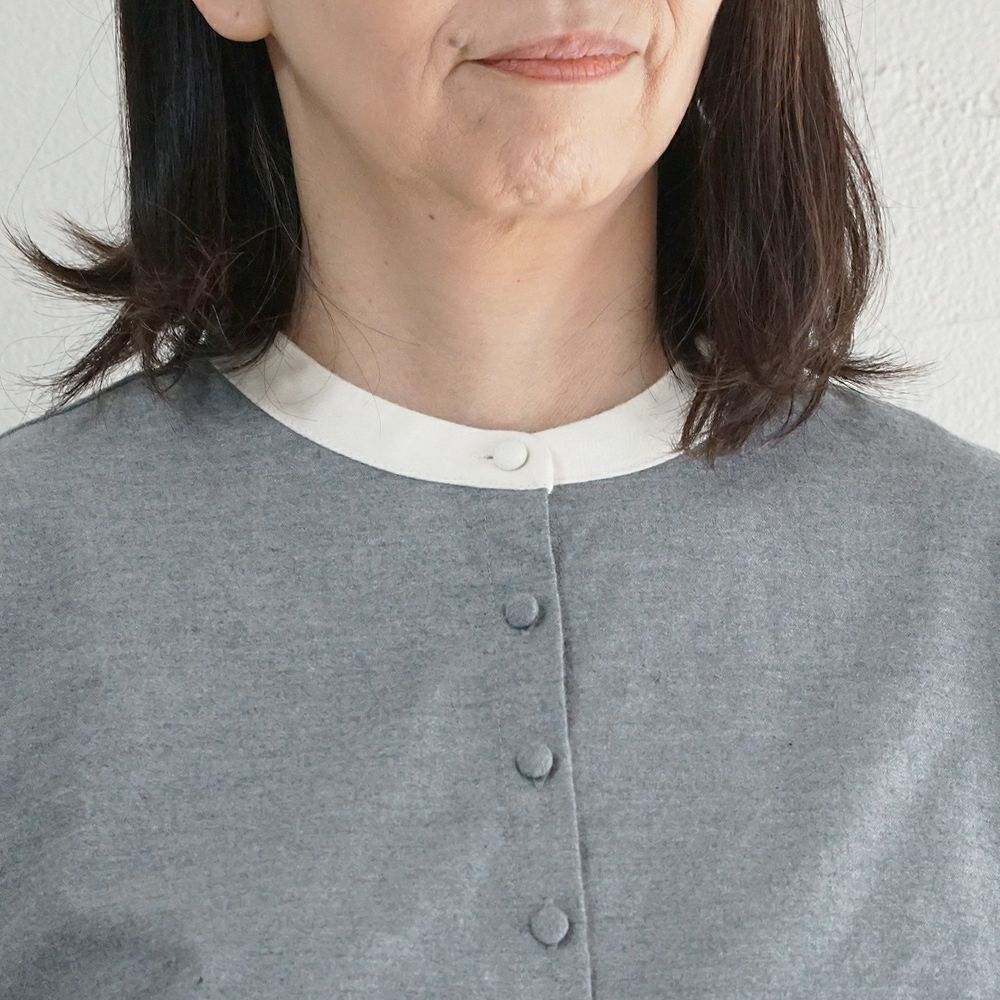 Branch m‘.,ブランチエム,ナチュラル,30代,40代,50代,60代,ゆったり,コットン,綿,リネン,麻,コットンリネン,ブラウス,起毛,起毛ブラウス,配色,配色ブラウス,