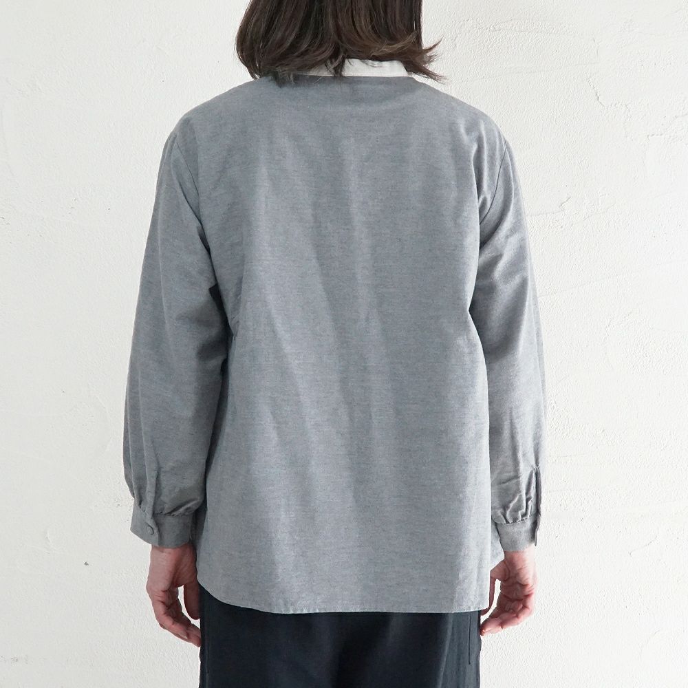 Branch m‘.,ブランチエム,ナチュラル,30代,40代,50代,60代,ゆったり,コットン,綿,リネン,麻,コットンリネン,ブラウス,起毛,起毛ブラウス,配色,配色ブラウス,