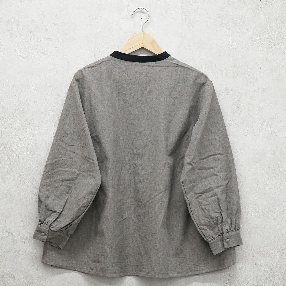 Branch m‘.,ブランチエム,ナチュラル,30代,40代,50代,60代,ゆったり,コットン,綿,リネン,麻,コットンリネン,ブラウス,起毛,起毛ブラウス,配色,配色ブラウス,