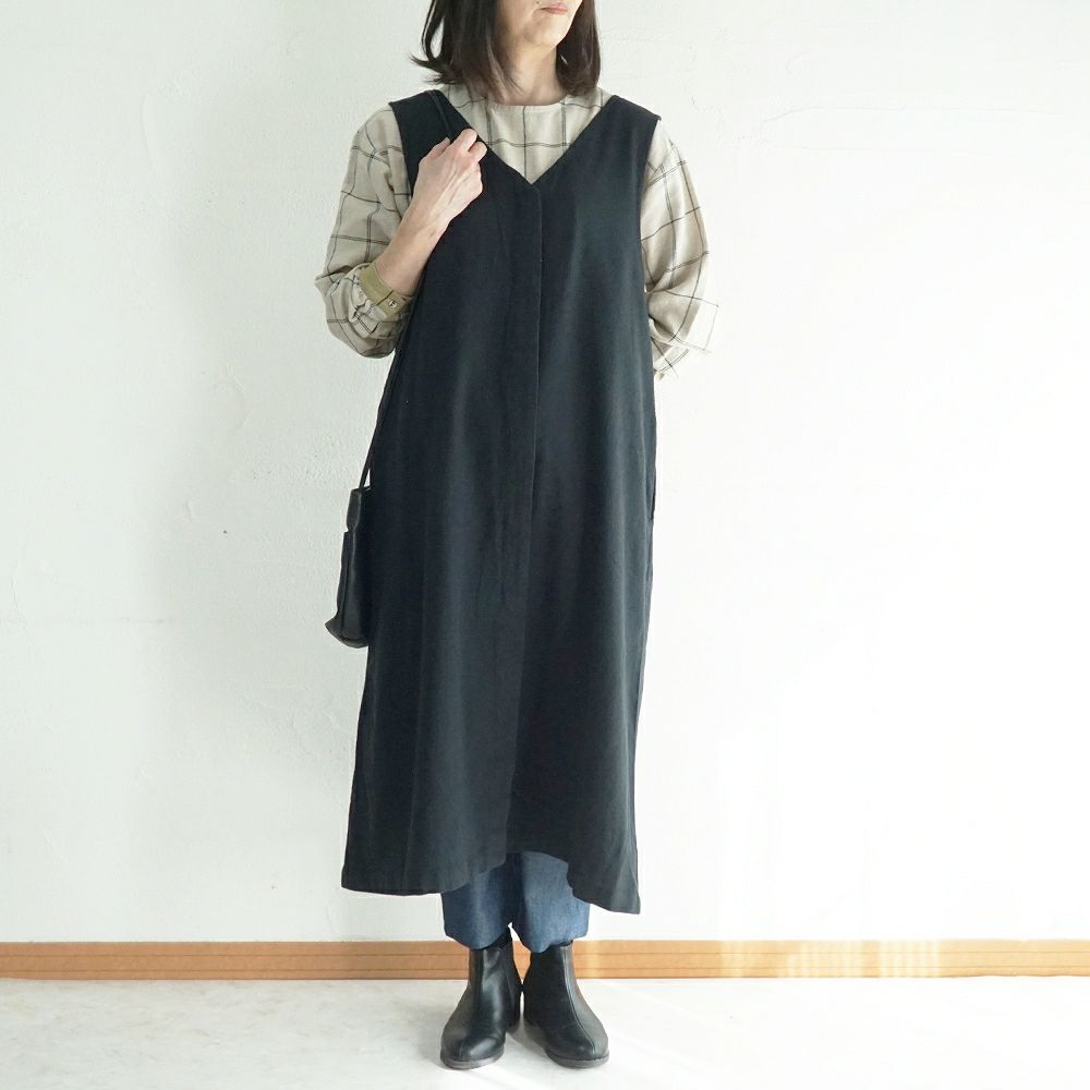 Branch m‘.,ブランチエム,ナチュラル,30代,40代,50代,60代,ゆったり,コットン,綿,リネン,麻,コットンリネン,ブラウス,チェック,チェックブラウス,配色,配色ブラウス,起毛ブラウス,起毛,プルオーバーブラウス,プルオーバー