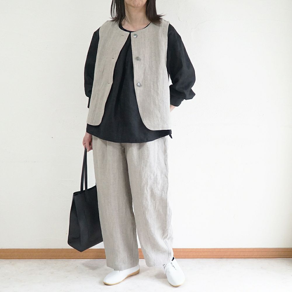 Branch m‘.,ブランチエム,ナチュラル,30代,40代,50代,60代,リネン,ゆったり,フォーマル,オケージョン,セットアップ,pants,パンツ,コクーンパンツ,リネンパンツ,バレルレッグパンツ