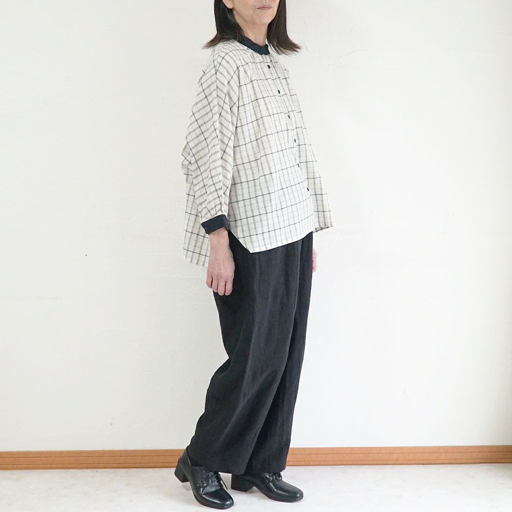 Branch m‘.,ブランチエム,ナチュラル,30代,40代,50代,60代,リネン,ゆったり,フォーマル,オケージョン,セットアップ,pants,パンツ,コクーンパンツ,リネンパンツ,バレルレッグパンツ