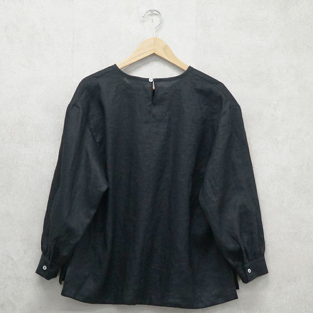 Branch m‘.,ブランチエム,ナチュラル,30代,40代,50代,60代,リネン,ゆったり,blouse,ブラウス,リネンブラウス,プルオーバーブラウス,ギャザーブラウス,タックブラウス,