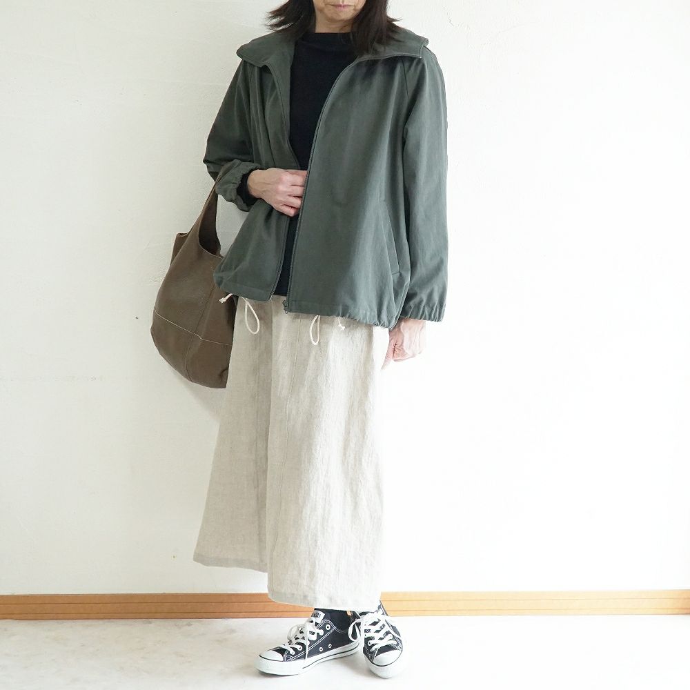 Branch m‘.,ブランチエム,ナチュラル,30代,40代,50代,60代,リネン,ゆったり,ジャケット,ブルゾン,フードジャケット,撥水,フード,アウター,ライトアウター,マンパ,マウンテンパーカー