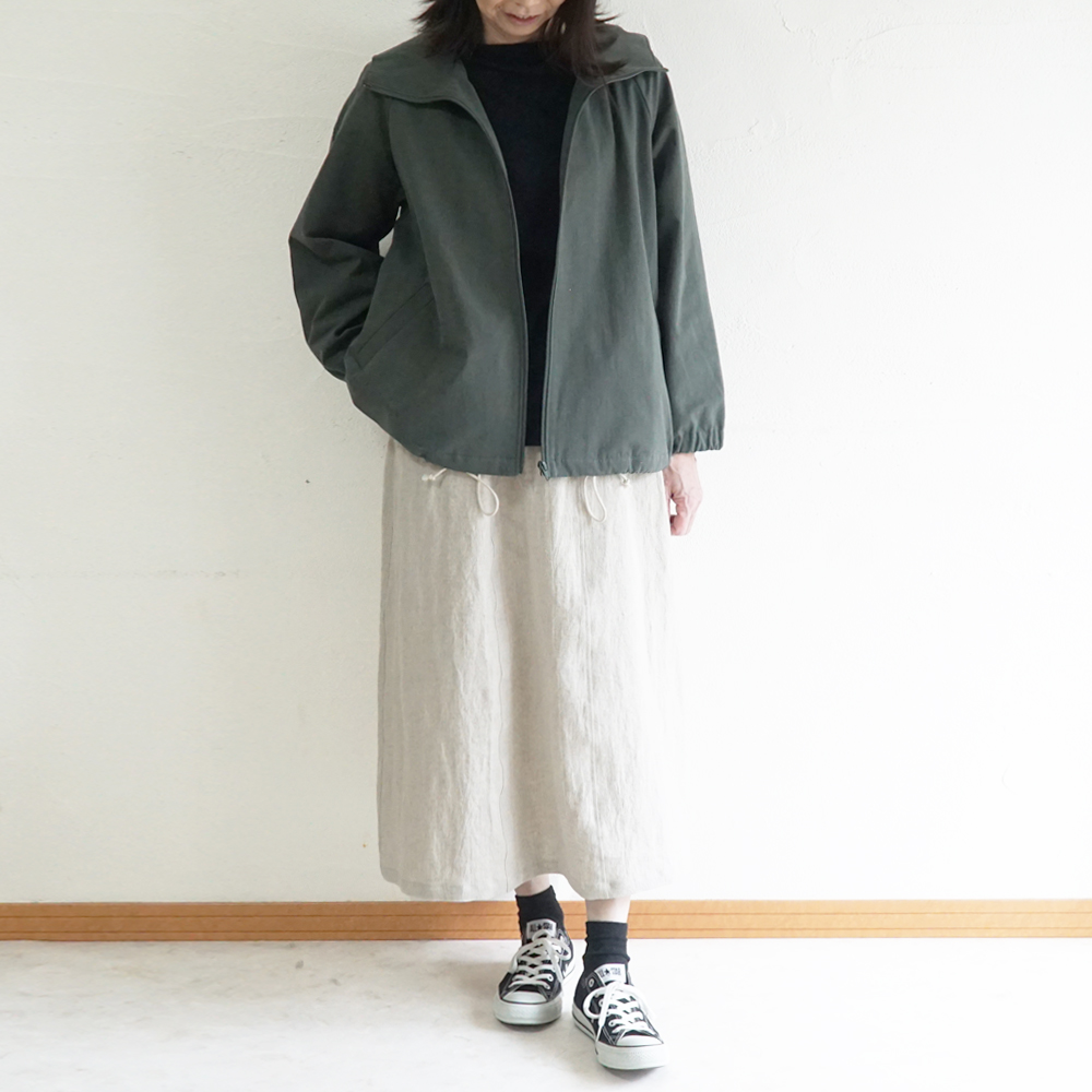 Branch m‘.,ブランチエム,ナチュラル,30代,40代,50代,60代,リネン,ゆったり,ジャケット,ブルゾン,フードジャケット,撥水,フード,アウター,ライトアウター,マンパ,マウンテンパーカー