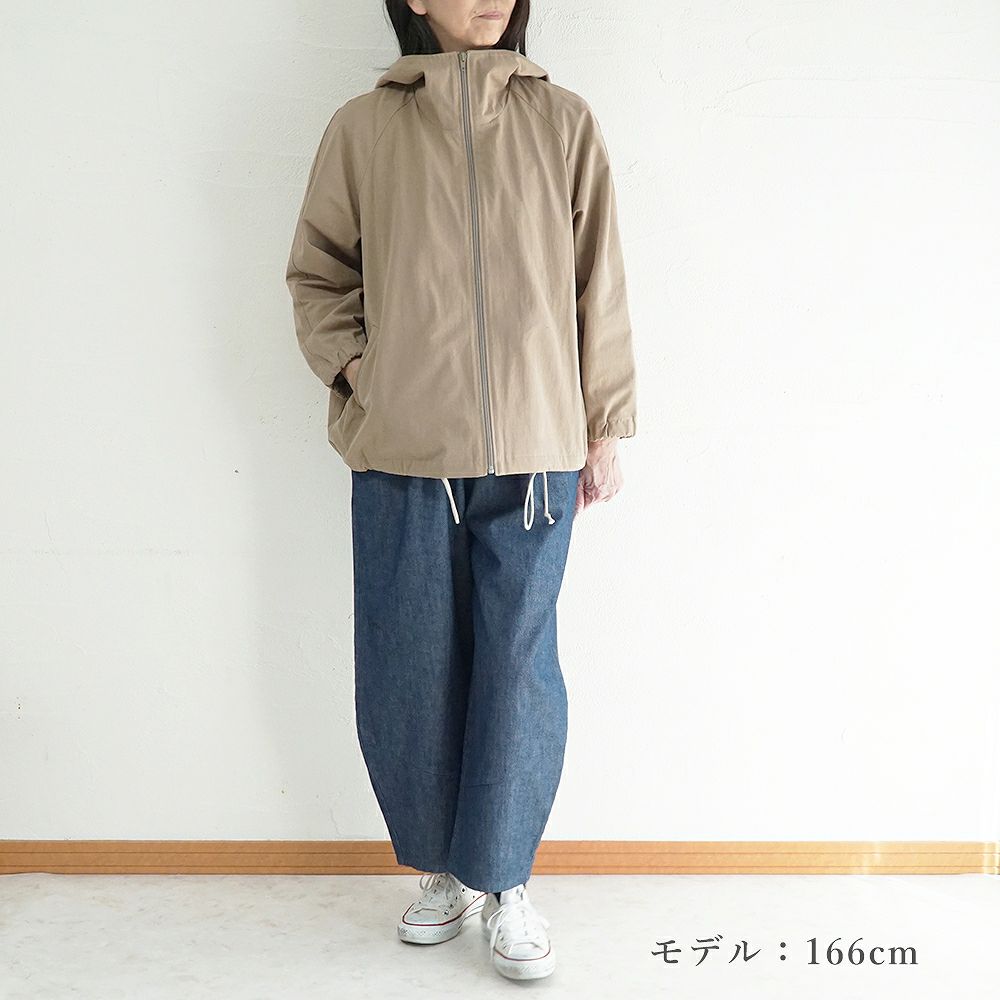 Branch m‘.,ブランチエム,ナチュラル,30代,40代,50代,60代,リネン,ゆったり,ジャケット,ブルゾン,フードジャケット,撥水,フード,アウター,ライトアウター,マンパ,マウンテンパーカー