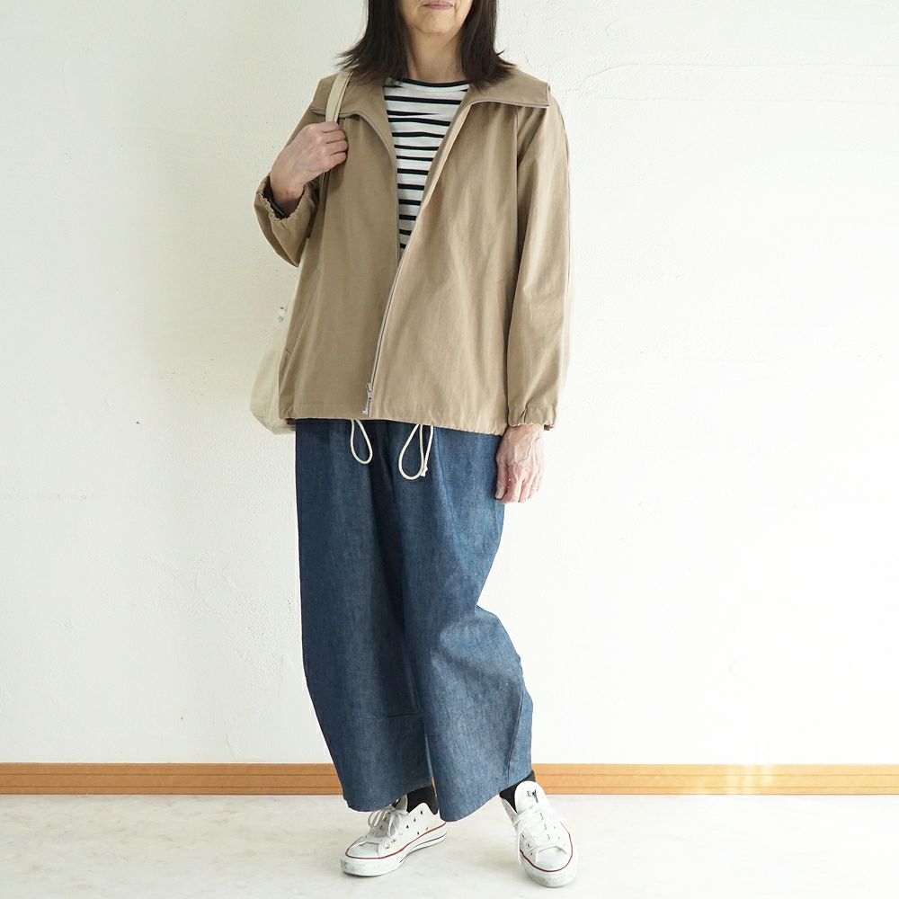 Branch m‘.,ブランチエム,ナチュラル,30代,40代,50代,60代,リネン,ゆったり,ジャケット,ブルゾン,フードジャケット,撥水,フード,アウター,ライトアウター,マンパ,マウンテンパーカー
