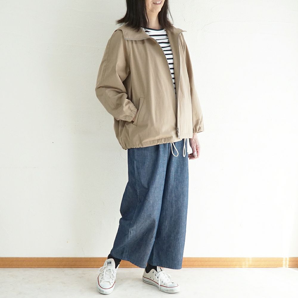 Branch m‘.,ブランチエム,ナチュラル,30代,40代,50代,60代,リネン,ゆったり,ジャケット,ブルゾン,フードジャケット,撥水,フード,アウター,ライトアウター,マンパ,マウンテンパーカー