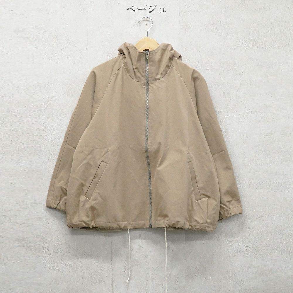 Branch m‘.,ブランチエム,ナチュラル,30代,40代,50代,60代,リネン,ゆったり,ジャケット,ブルゾン,フードジャケット,撥水,フード,アウター,ライトアウター,マンパ,マウンテンパーカー