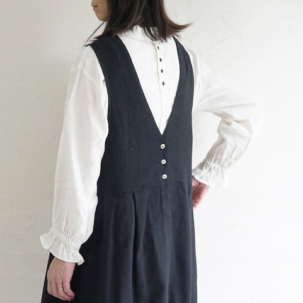 Branch m‘.,ブランチエム,ナチュラル,30代,40代,50代,60代,リネン,ゆったり,blouse,ブラウス,リネンブラウス,フリルブラウス,チェックブラウス,
