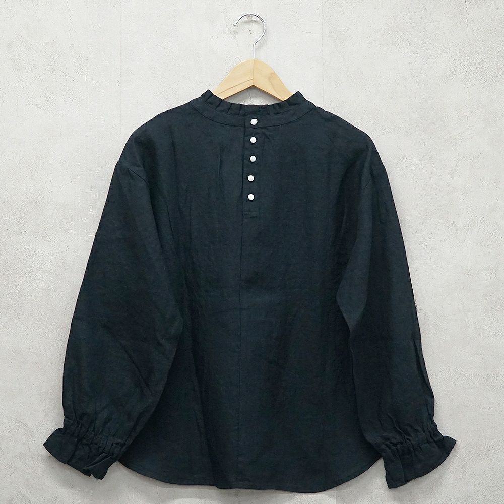 Branch m‘.,ブランチエム,ナチュラル,30代,40代,50代,60代,リネン,ゆったり,blouse,ブラウス,リネンブラウス,フリルブラウス,チェックブラウス,