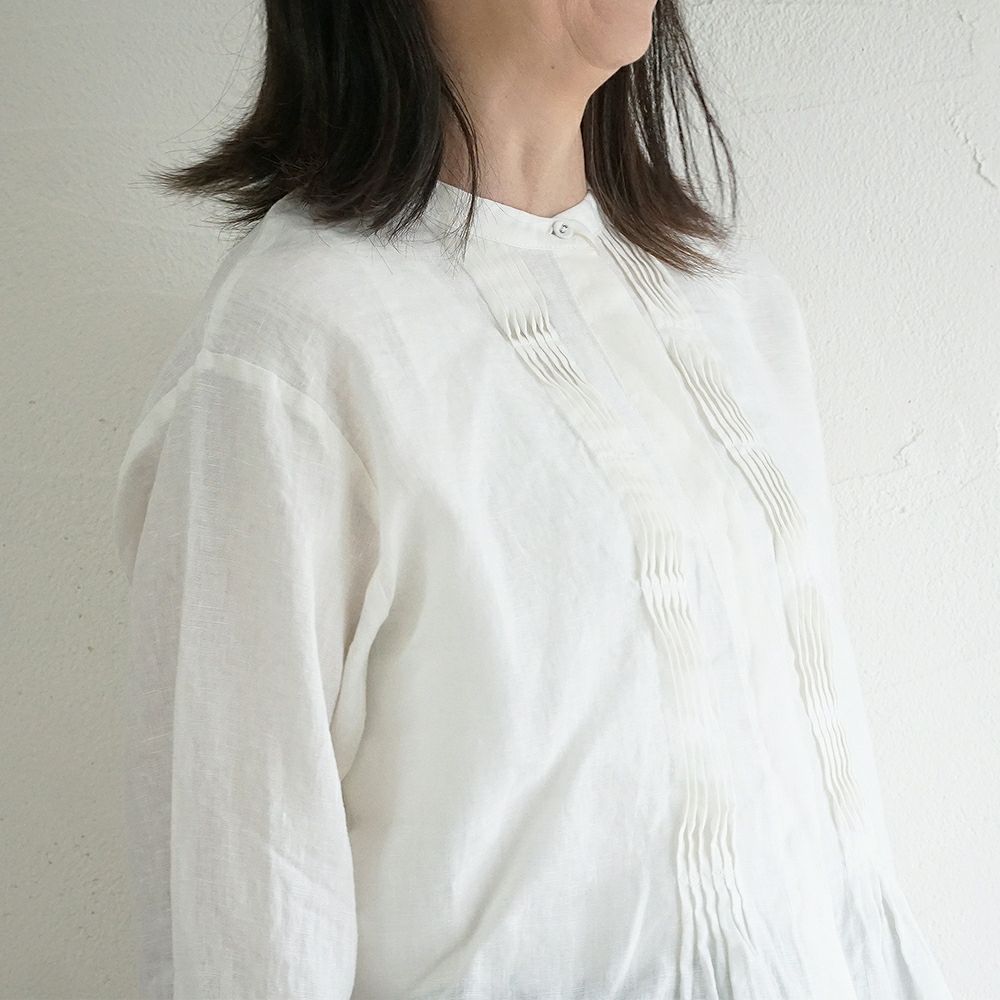 Branch m‘.,ブランチエム,ナチュラル,30代,40代,50代,60代,リネン,ゆったり,blouse,ブラウス,リネンブラウス,チュニック,チュニックブラウス,リネンチュニック,ピンタック,ピンタックブラウス,ピンタックチュニック