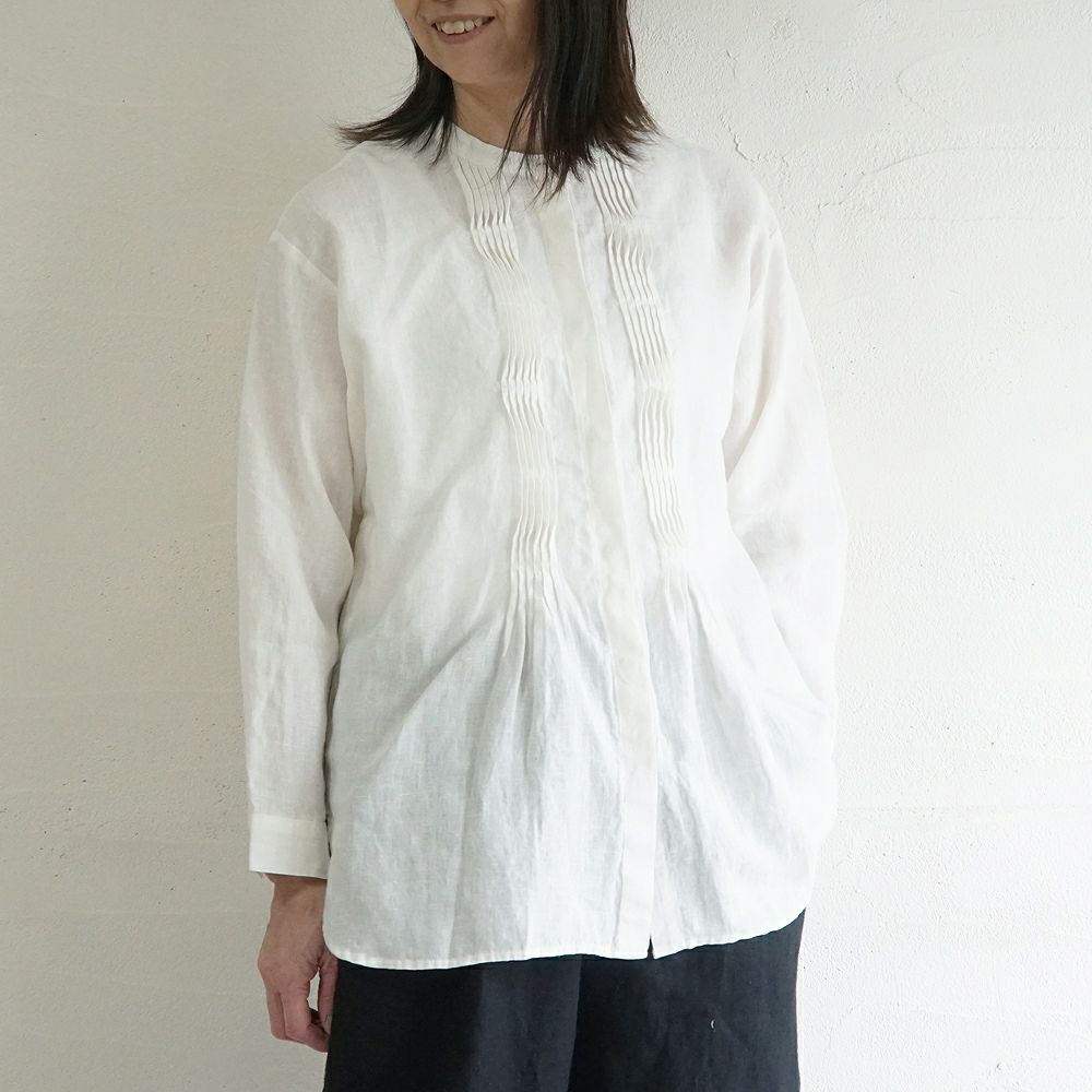 Branch m‘.,ブランチエム,ナチュラル,30代,40代,50代,60代,リネン,ゆったり,blouse,ブラウス,リネンブラウス,チュニック,チュニックブラウス,リネンチュニック,ピンタック,ピンタックブラウス,ピンタックチュニック