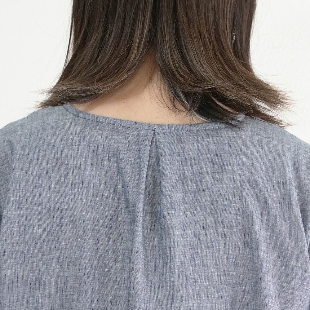 Branch m‘.,ブランチエム,ナチュラル,30代,40代,50代,60代,コットン,ゆったり,blouse,ブラウス,ガーゼ,ダブルガーゼ,コットンブラウス,ギャザーブラウス,